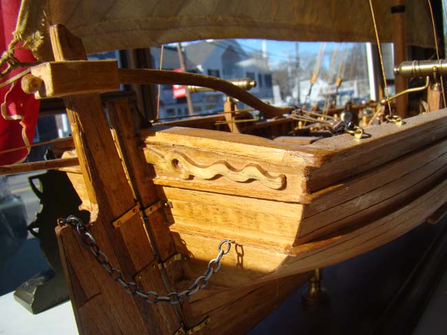 A highly detailed 1:16 scale model of an early 19th century British gunboat — image 9